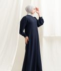 Gamis Terra Feera Navy Big Size - Image 7