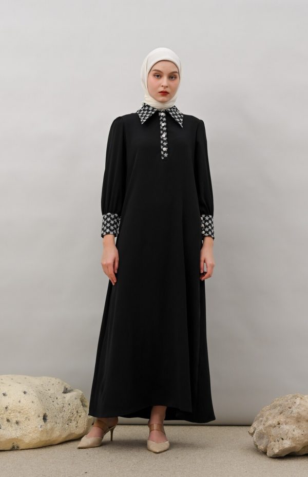 Gamis Zenia Rauda Black - Image 2