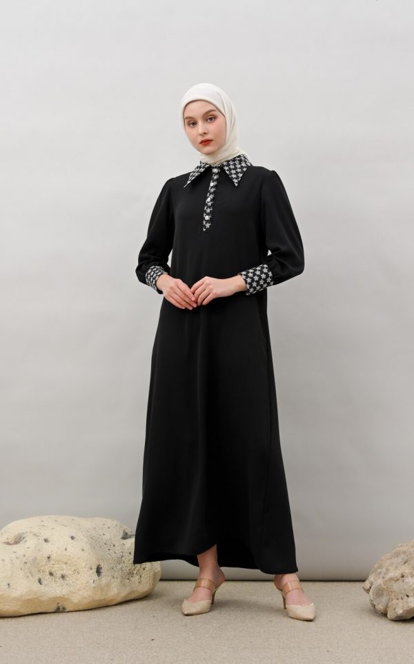 Gamis Zenia Rauda Black - Image 4