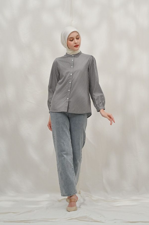 Blus Teana Kaluna Grey - Image 4