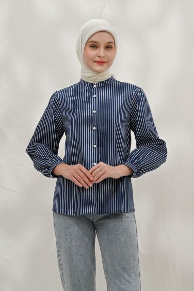 Blus Teana Kaluna Navy