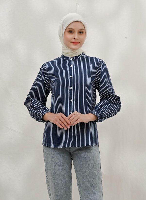 Blus Teana Kaluna Navy