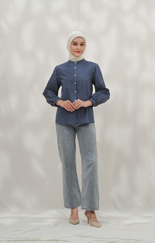 Blus Teana Kaluna Navy - Image 2