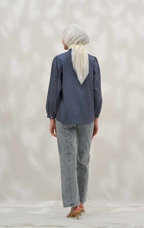Blus Teana Kaluna Navy - Image 7