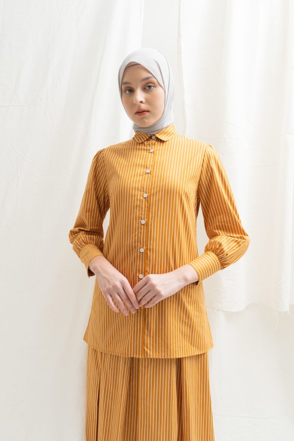 Blus Velya Kaluna Dark Orange Big Size