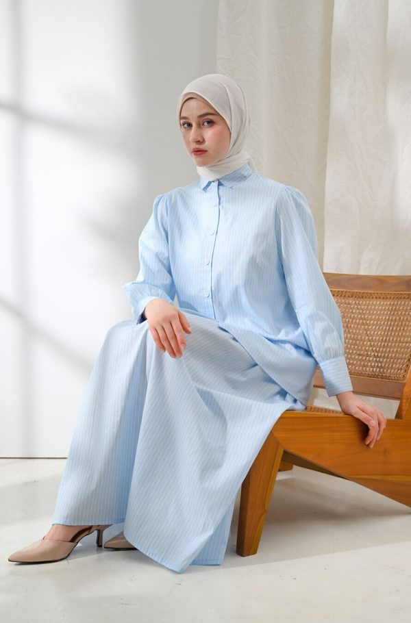 Blus Velya Kaluna Light Blue Big Size - Image 6