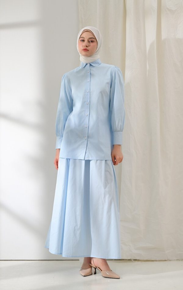 Blus Velya Kaluna Light Blue Big Size - Image 5