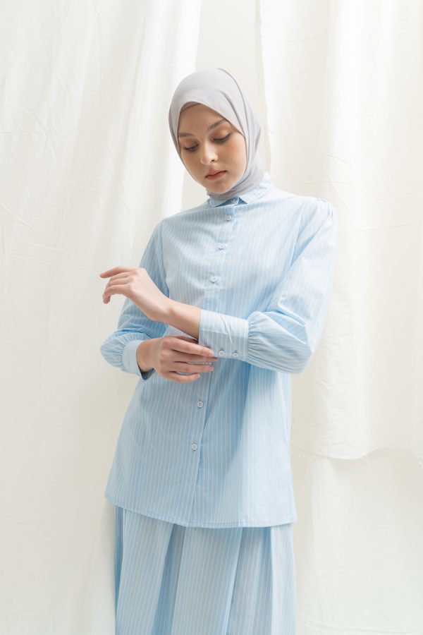 Blus Velya Kaluna Light Blue Big Size - Image 12