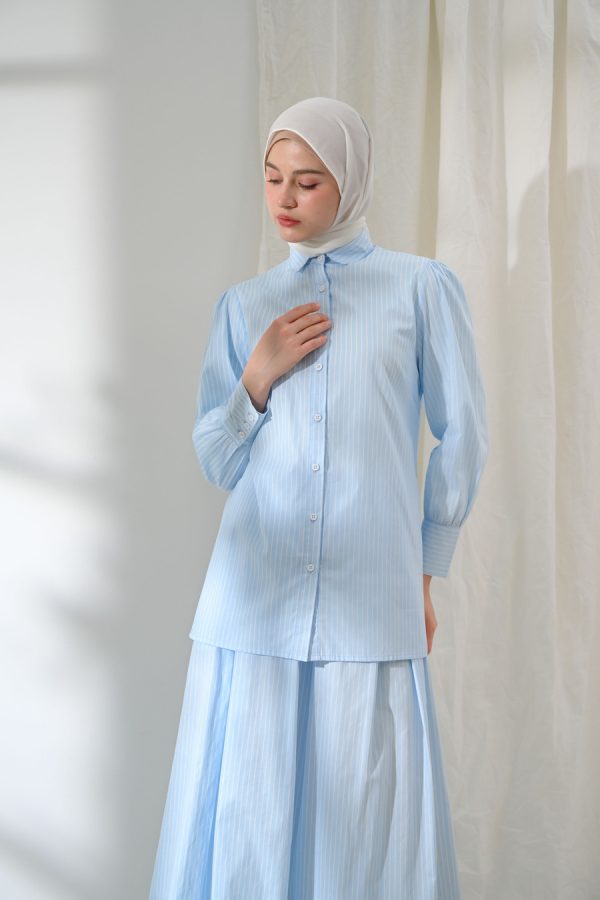 Blus Velya Kaluna Light Blue Big Size - Image 2