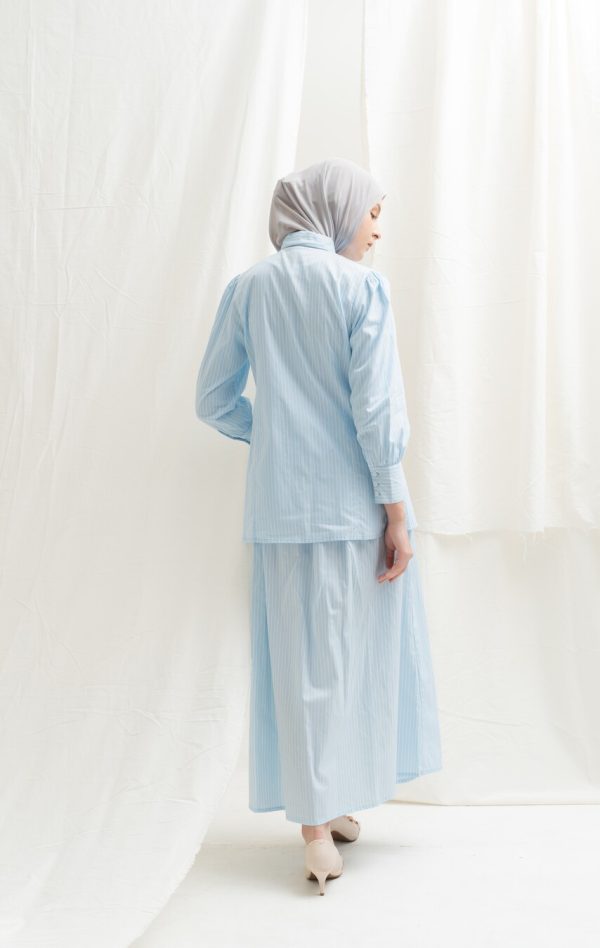 Blus Velya Kaluna Light Blue Big Size - Image 14