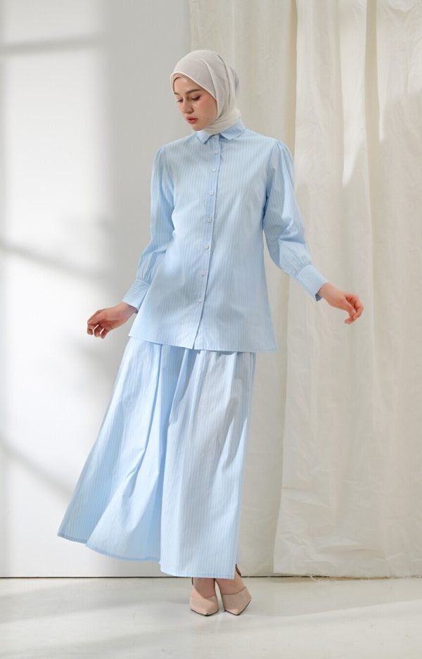 Blus Velya Kaluna Light Blue Big Size - Image 8