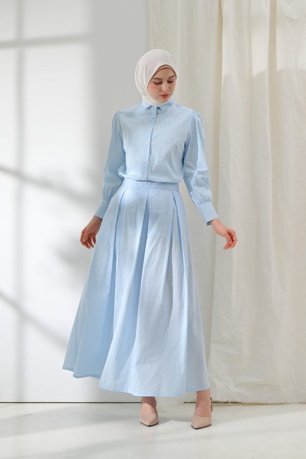 Blus Velya Kaluna Light Blue Big Size - Image 9