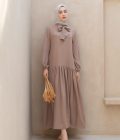 Gamis Luma Myla Dark Mocca - Image 4