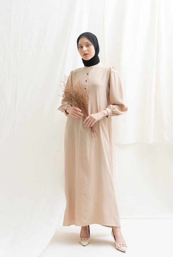 Gamis Terra Feera Cream Big Size - Image 8