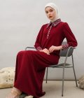 Gamis Zenia Rauda Marun Big Size