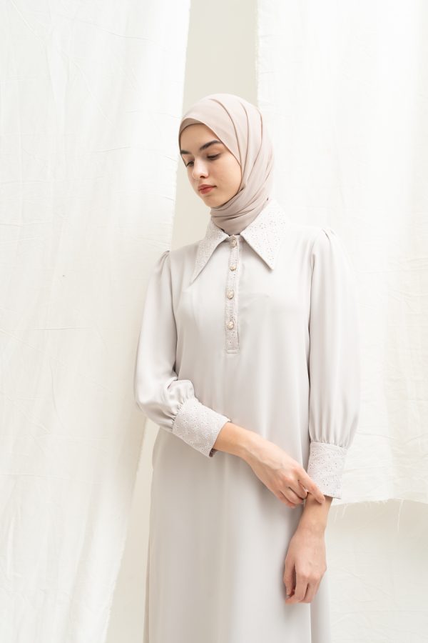 Gamis Zenia Rauda Oat - Image 11