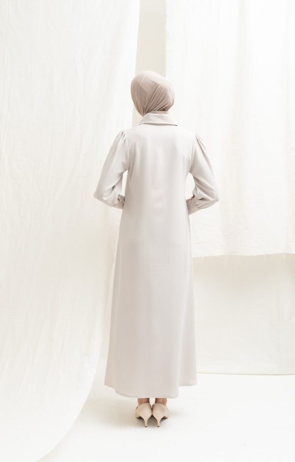 Gamis Zenia Rauda Oat - Image 8