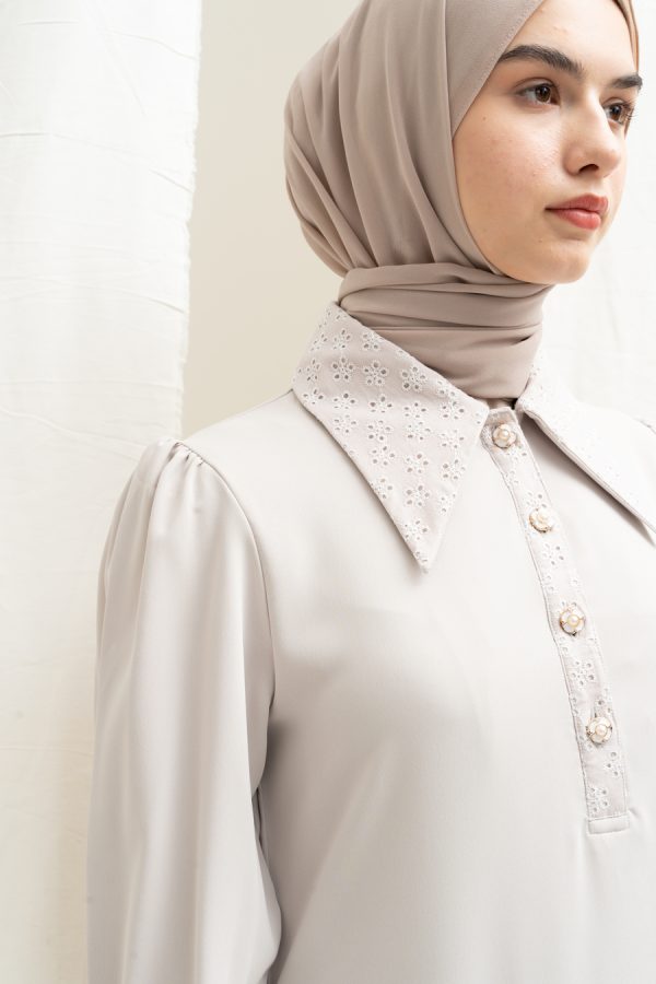Gamis Zenia Rauda Oat - Image 14