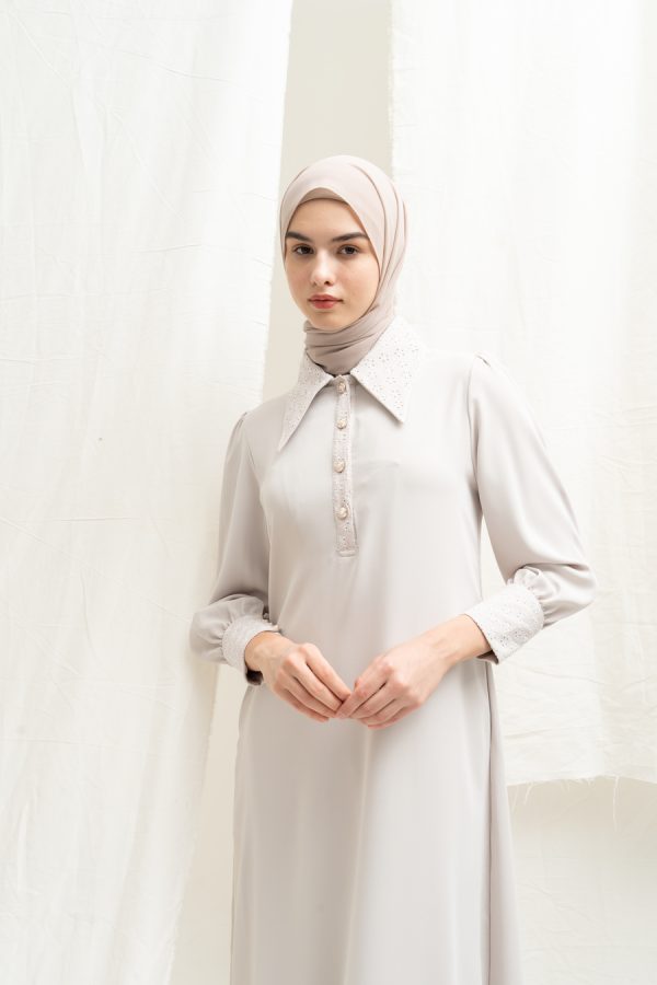 Gamis Zenia Rauda Oat - Image 12