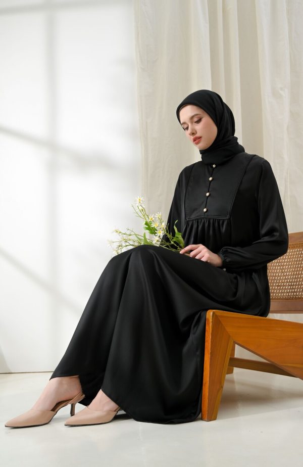 Gamis Miranti Elaina Hitam Big Size
