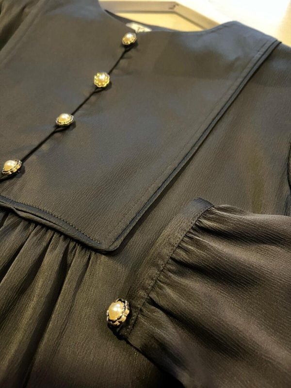 Gamis Miranti Elaina Hitam Big Size - Image 7