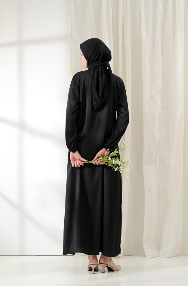 Gamis Miranti Elaina Hitam Big Size - Image 4