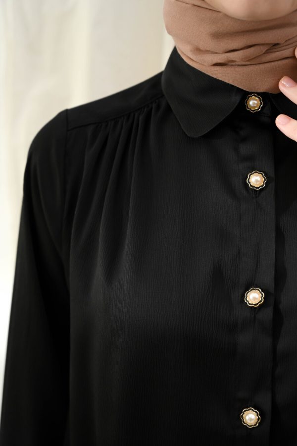 Blus Dafya Elaina Black - Image 4