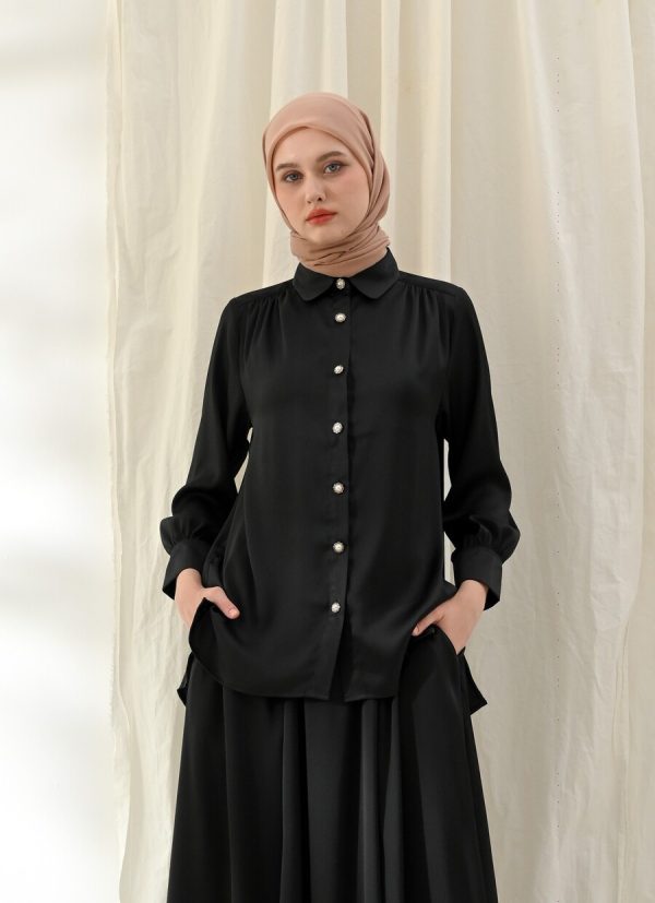 Blus Dafya Elaina Black