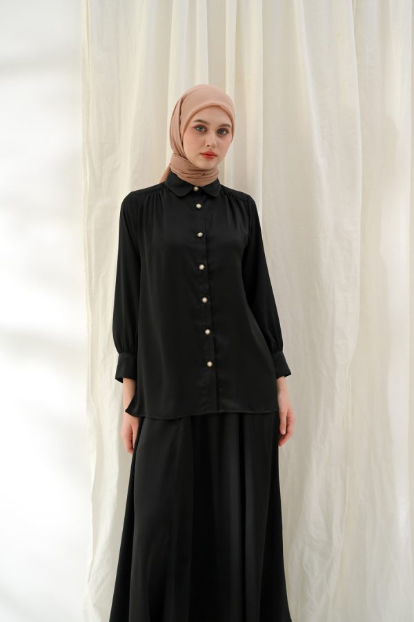 Blus Dafya Elaina Black - Image 3