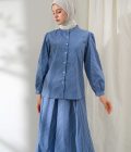 Blus Teana Kaluna Blue Big Size - Image 6