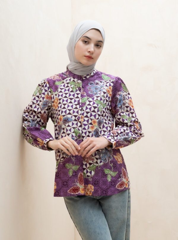 Blus Teana Nurma Purple Big Size