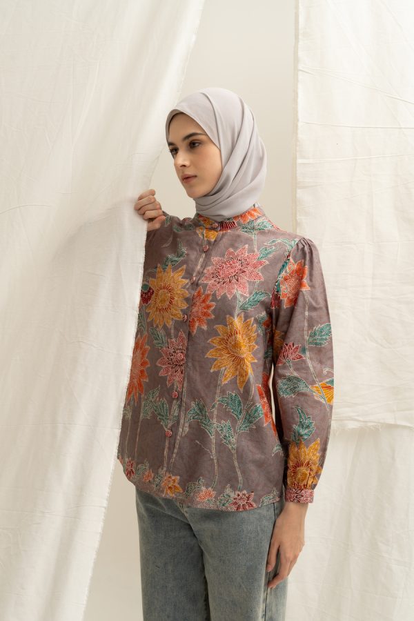 Blus Teana Puspa Abu Big Size - Image 9