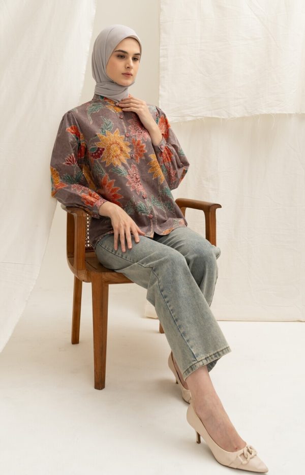 Blus Teana Puspa Abu Big Size - Image 6