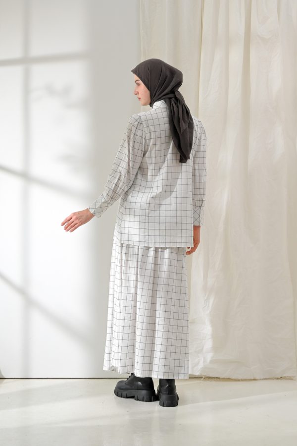 Blus Velya Ditta Stripe Navy Big Size - Image 5