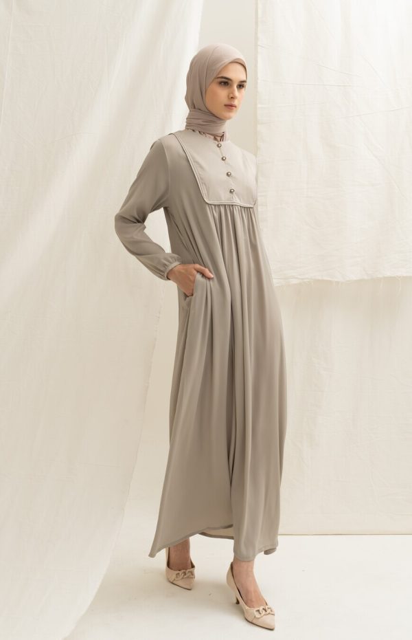 Gamis Miranti Elaina Taupe - Image 2