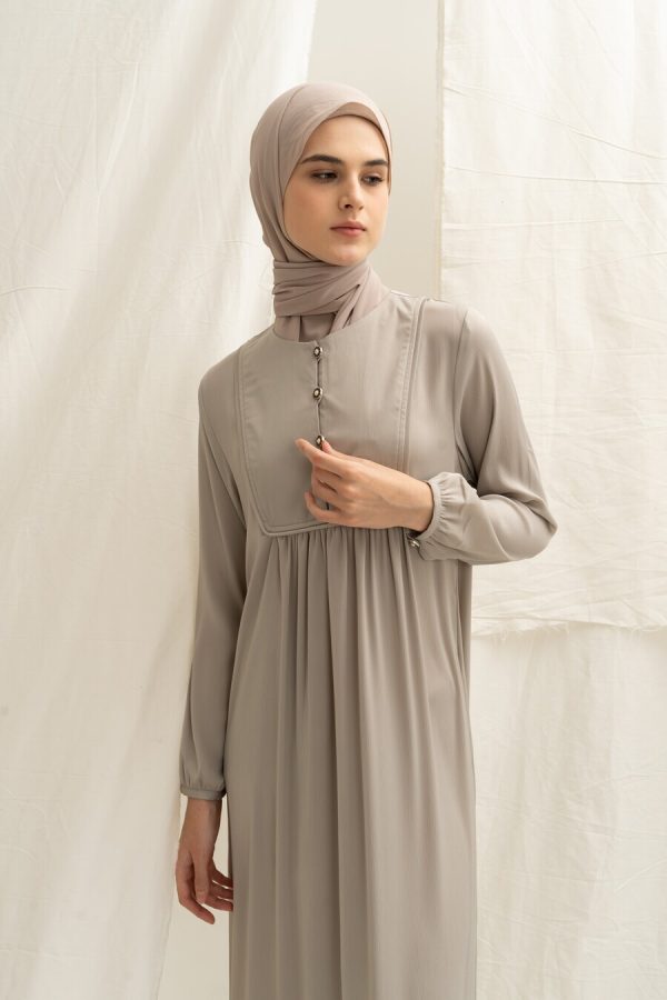 Gamis Miranti Elaina Taupe - Image 7