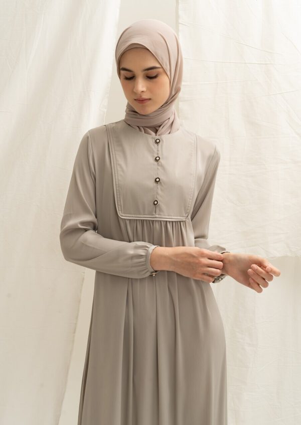 Gamis Miranti Elaina Taupe - Image 4