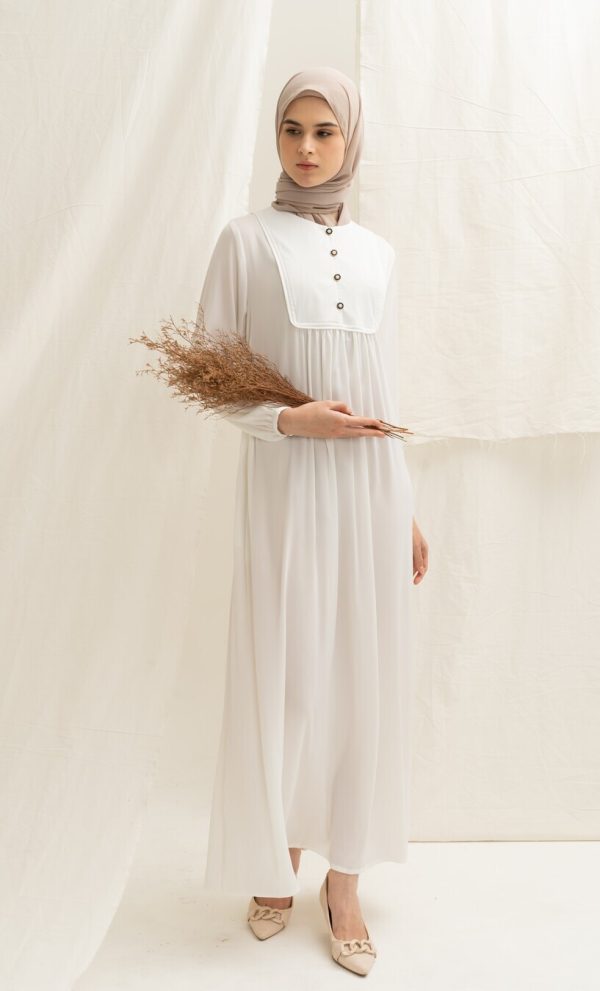 Gamis Miranti Elaina White Big Size - Image 4