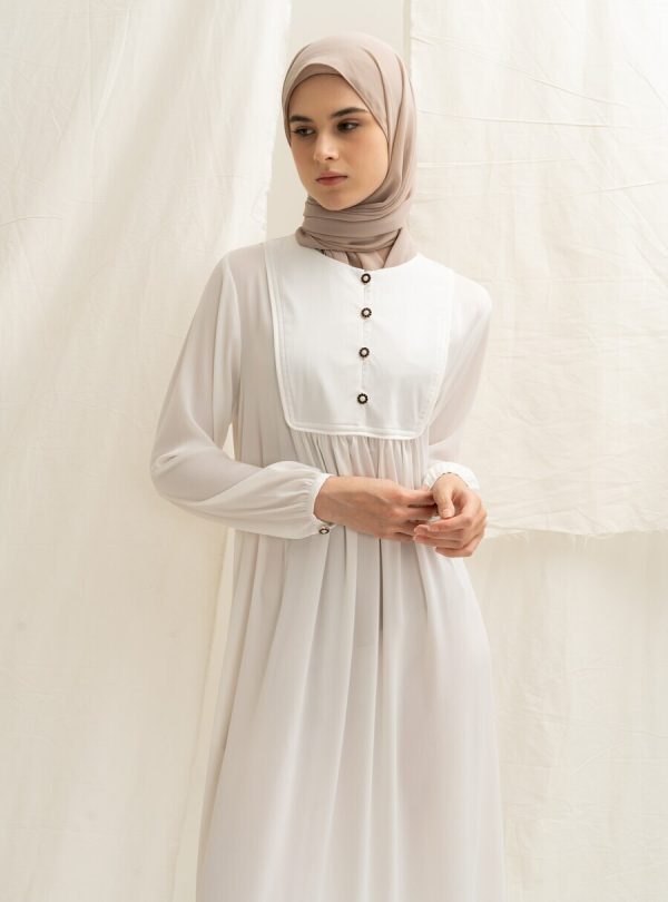 Gamis Miranti Elaina White Big Size - Image 2