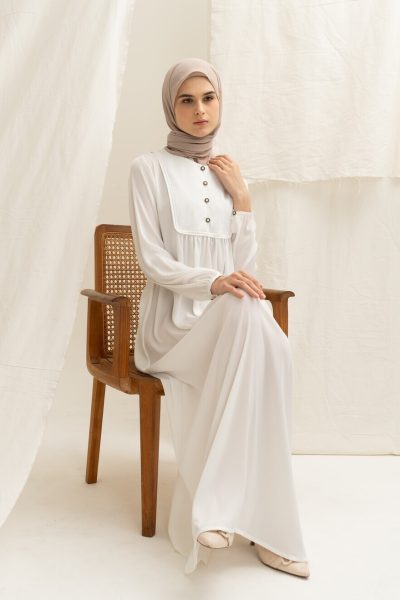 Gamis Miranti Elaina White Big Size