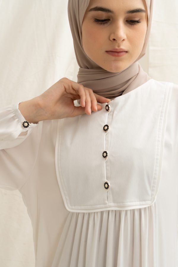 Gamis Miranti Elaina White Big Size - Image 5