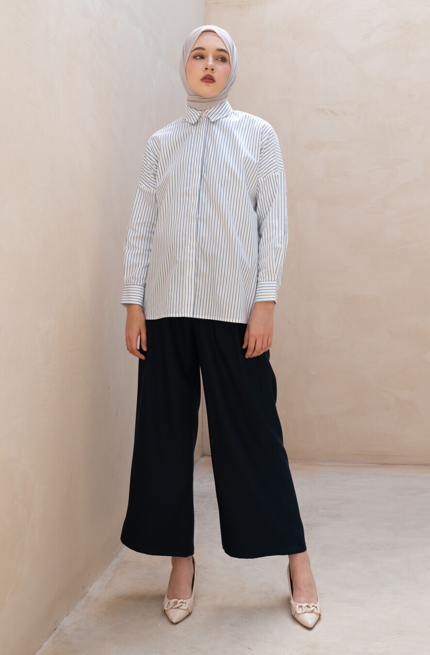 Wide Pants Alma Navy - Image 9