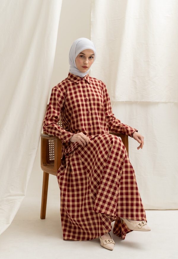 Blus Luna Rya Marun Big Size - Image 8