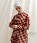 Blus Luna Rya Marun Big Size