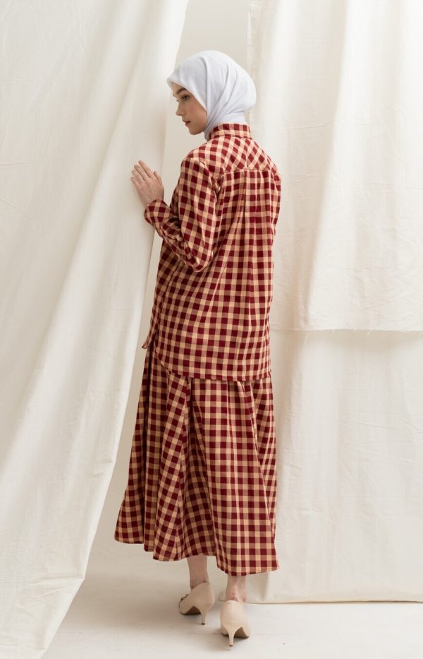 Blus Luna Rya Marun Big Size - Image 7