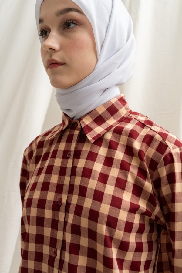 Blus Luna Rya Marun Big Size - Image 6