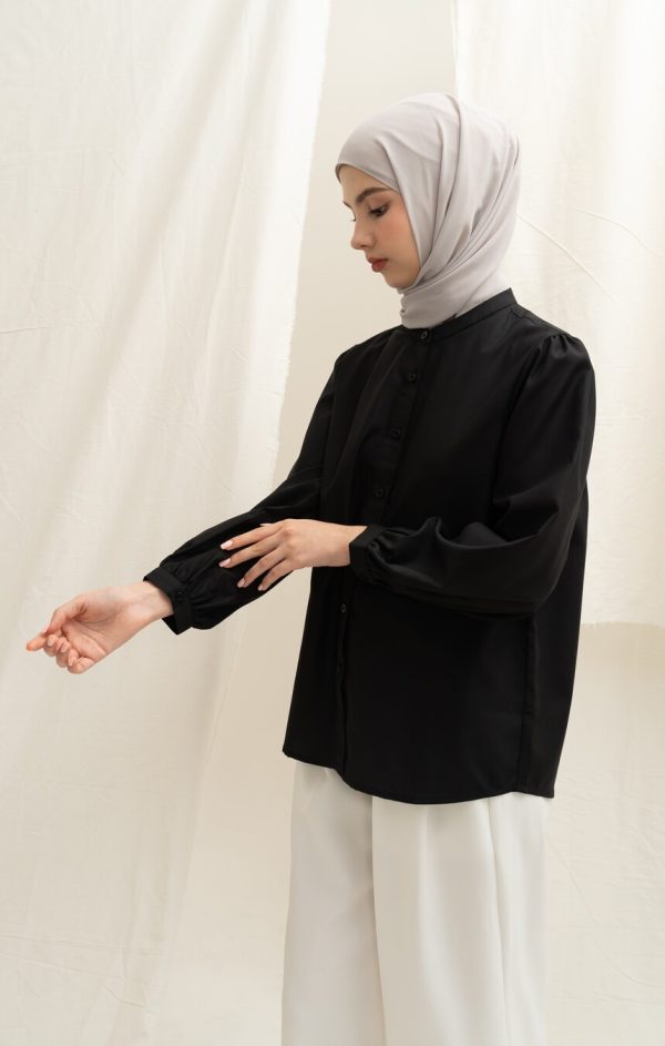 Blus Teana Hitam Big Size - Image 8