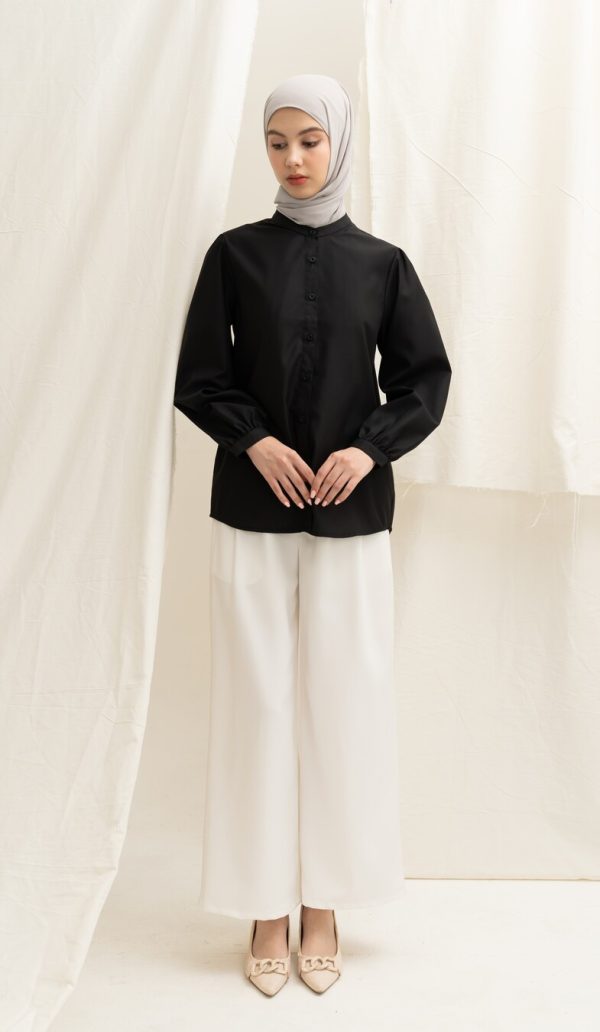 Blus Teana Hitam Big Size - Image 5