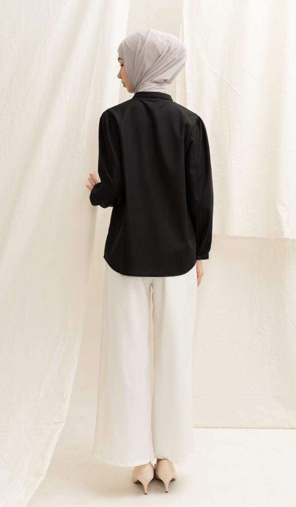 Blus Teana Hitam Big Size - Image 4