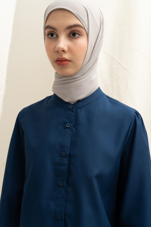 Blus Teana Navy Big Size - Image 7